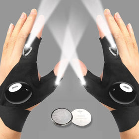 LED Half Finger Flashlight Gloves🔦🧤